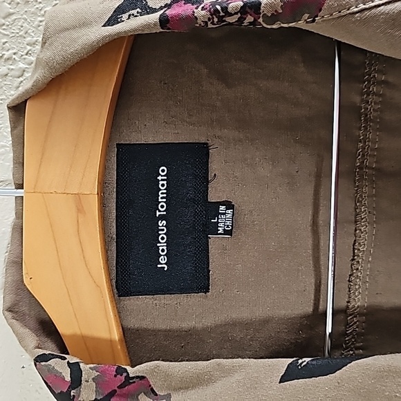 JEALOUS Tomatoe Green Floral Shacket - Picture 3 of 6